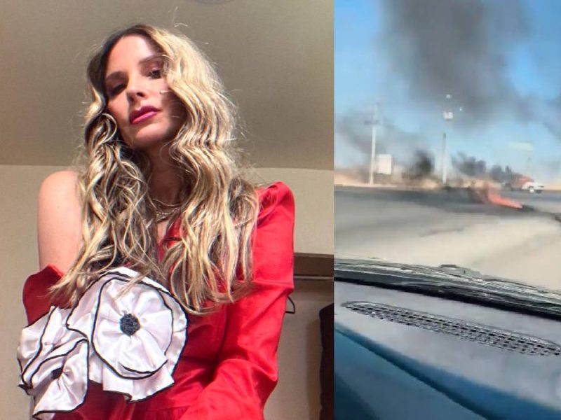 Issabela Camil, atrapada en narcobloqueo de León a Guadalajara: ‘Resguárdense’