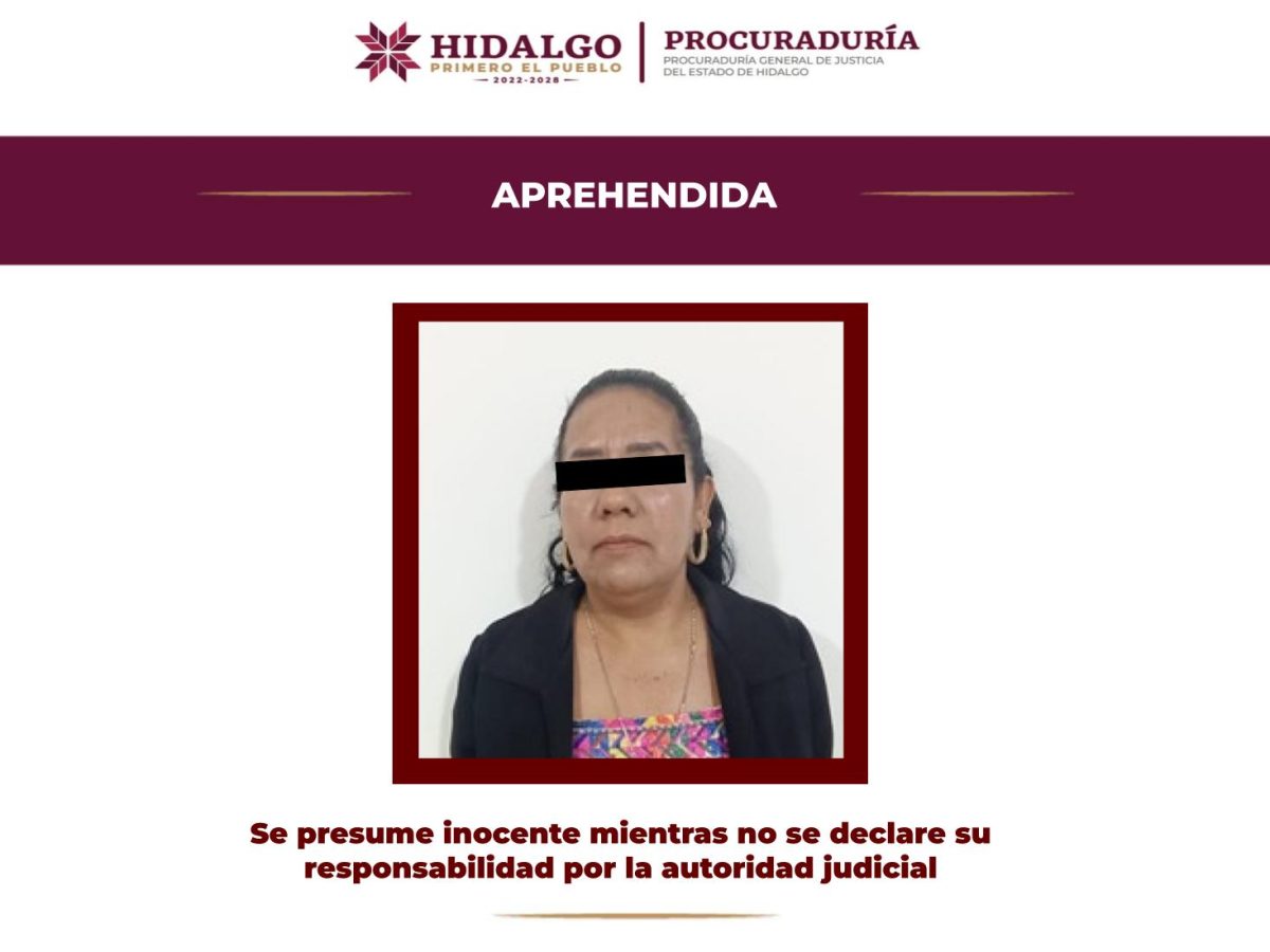 Detienen en Jacala a mujer por trata agravada