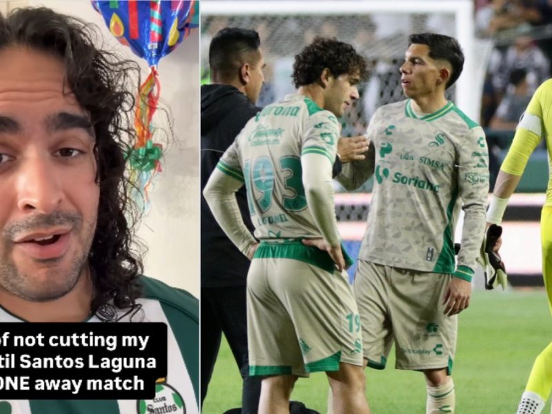 Jorge Mata, aficionado de Santos, inicia reto de no cortarse cabello hasta que club gane un partido como visitante