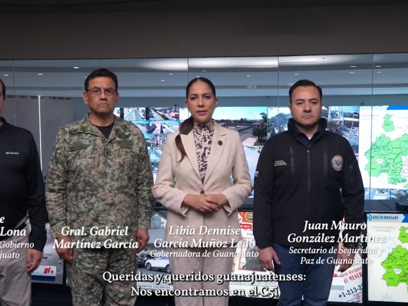 Reporta Libia normalidad en Guanajuato, hubo 55 ‘incidentes’ en 23 municipios y hay 18 detenidos