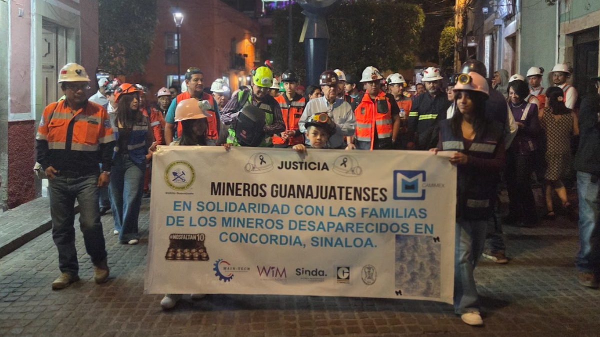 Protesta mineros Guanajuato capital