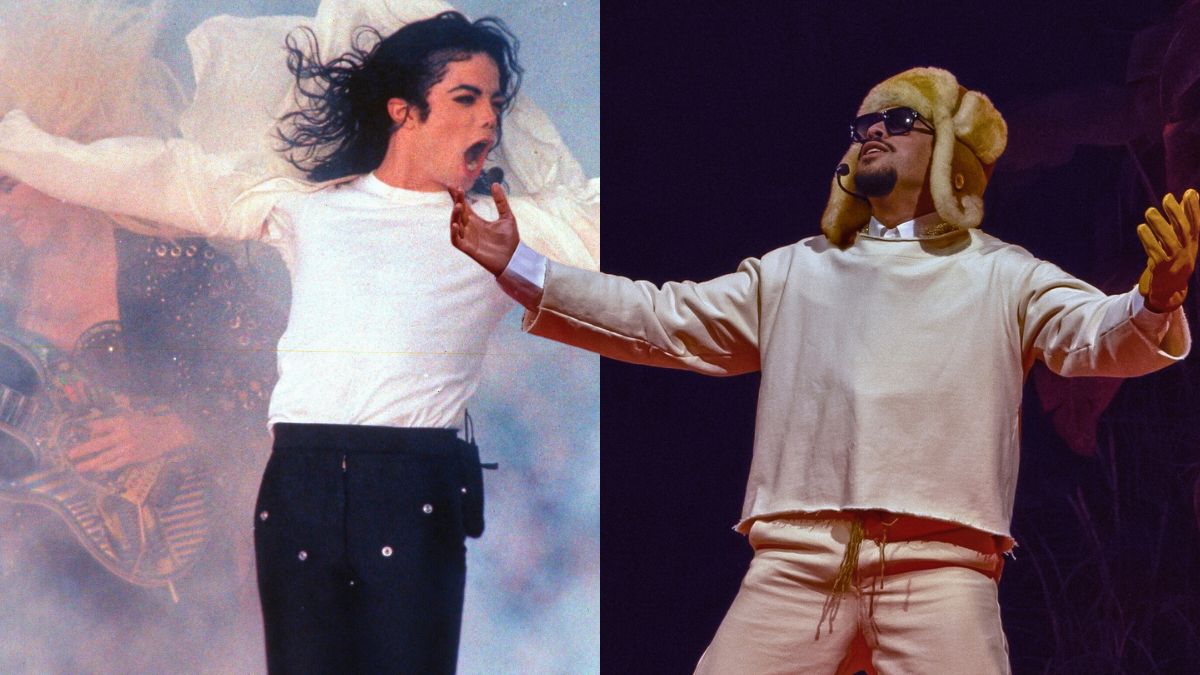 Michael Jackson y Bad Bunny, protagonistas del show de medio tiempo del Super Bowl. AP.