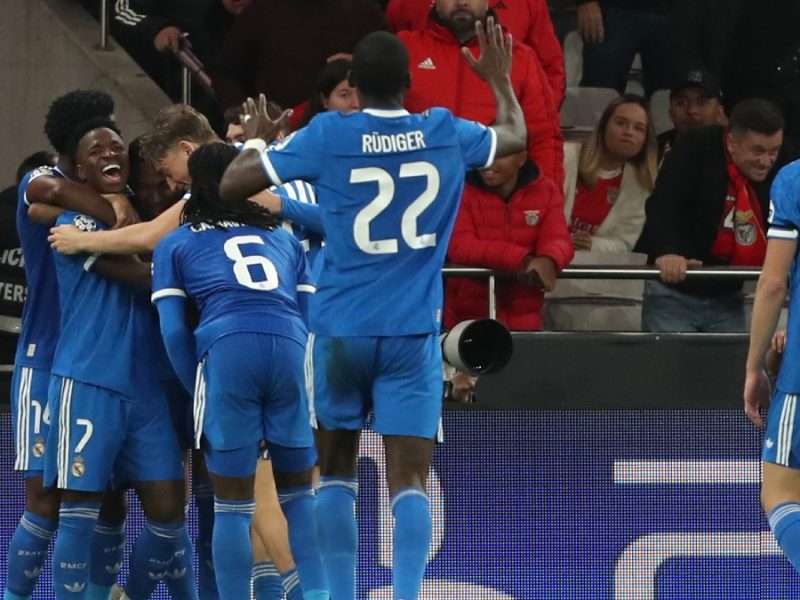 Real Madrid vence a Benfica en la Champions; Vinicius acusa racismo de Prestianni
