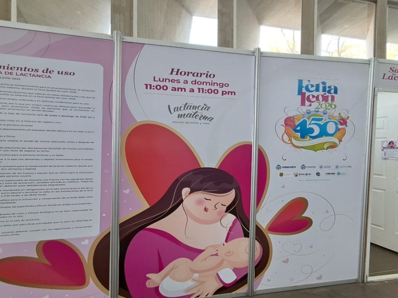 Salas de lactancia en Feria de León registran alta afluencia