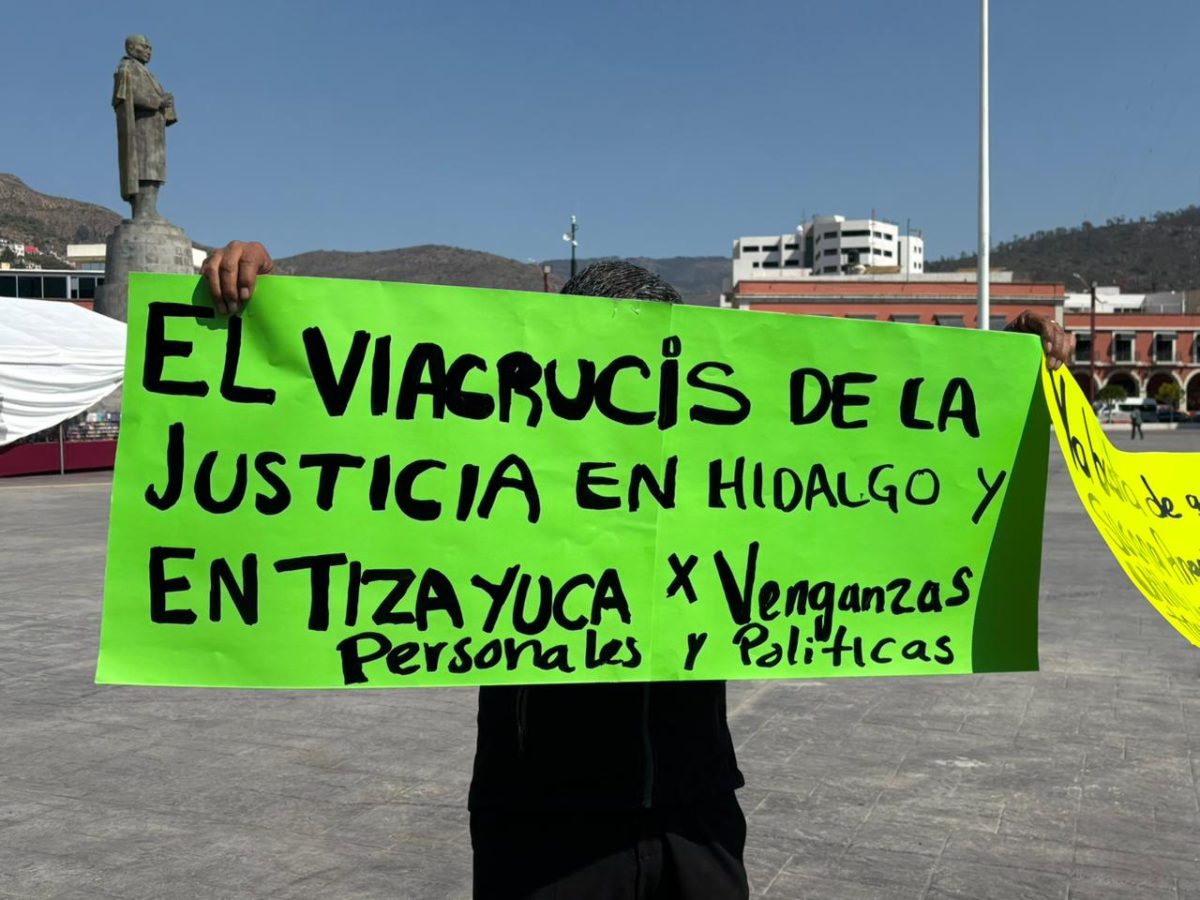 Protestan contra Susana Ángeles en Pachuca