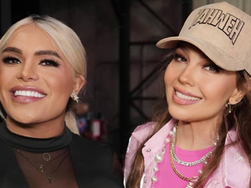 Wendy Guevara le presume su cinturita a Thalía, previo a gala de Premio Lo Nuestro 2026