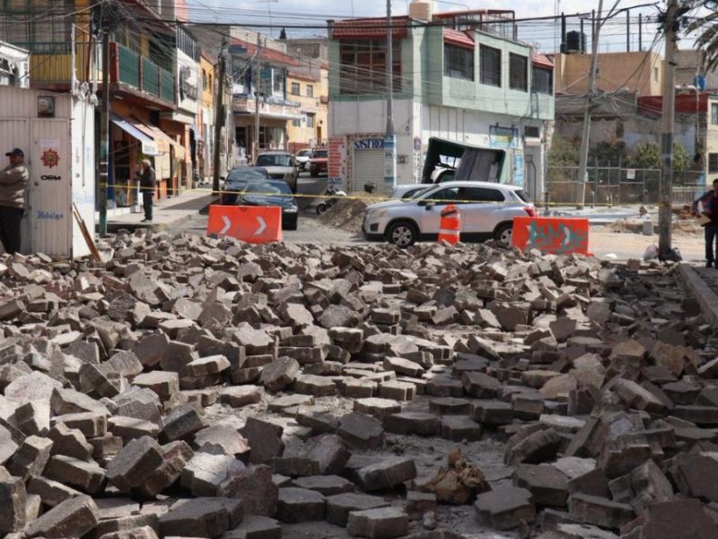 Calle Morelos se levanta: obras avanzan y comerciantes resienten el impacto