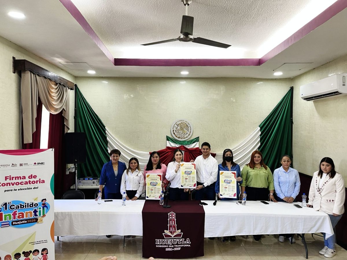 Impulsan la participación infantil con el Primer Cabildo Infantil Huejutla 2026