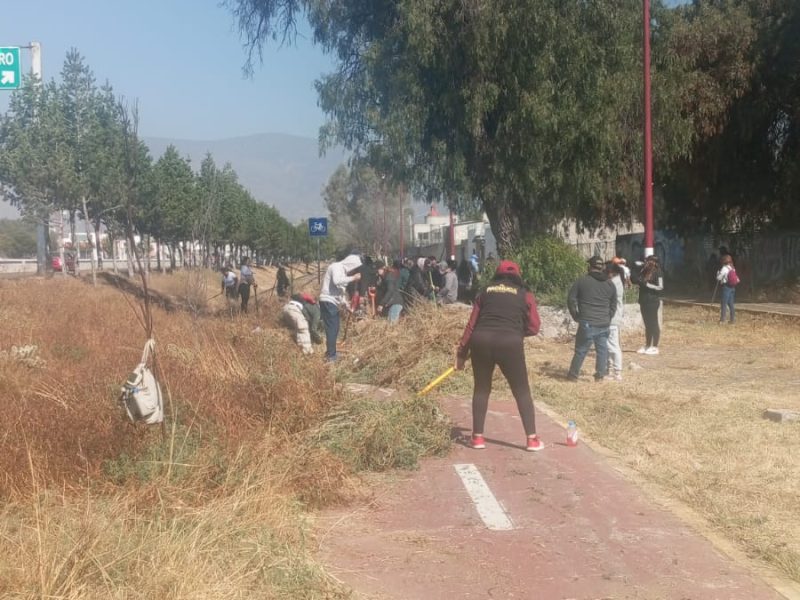  Vandalizan y roban mobiliario deportivo en jardines de Pachuca