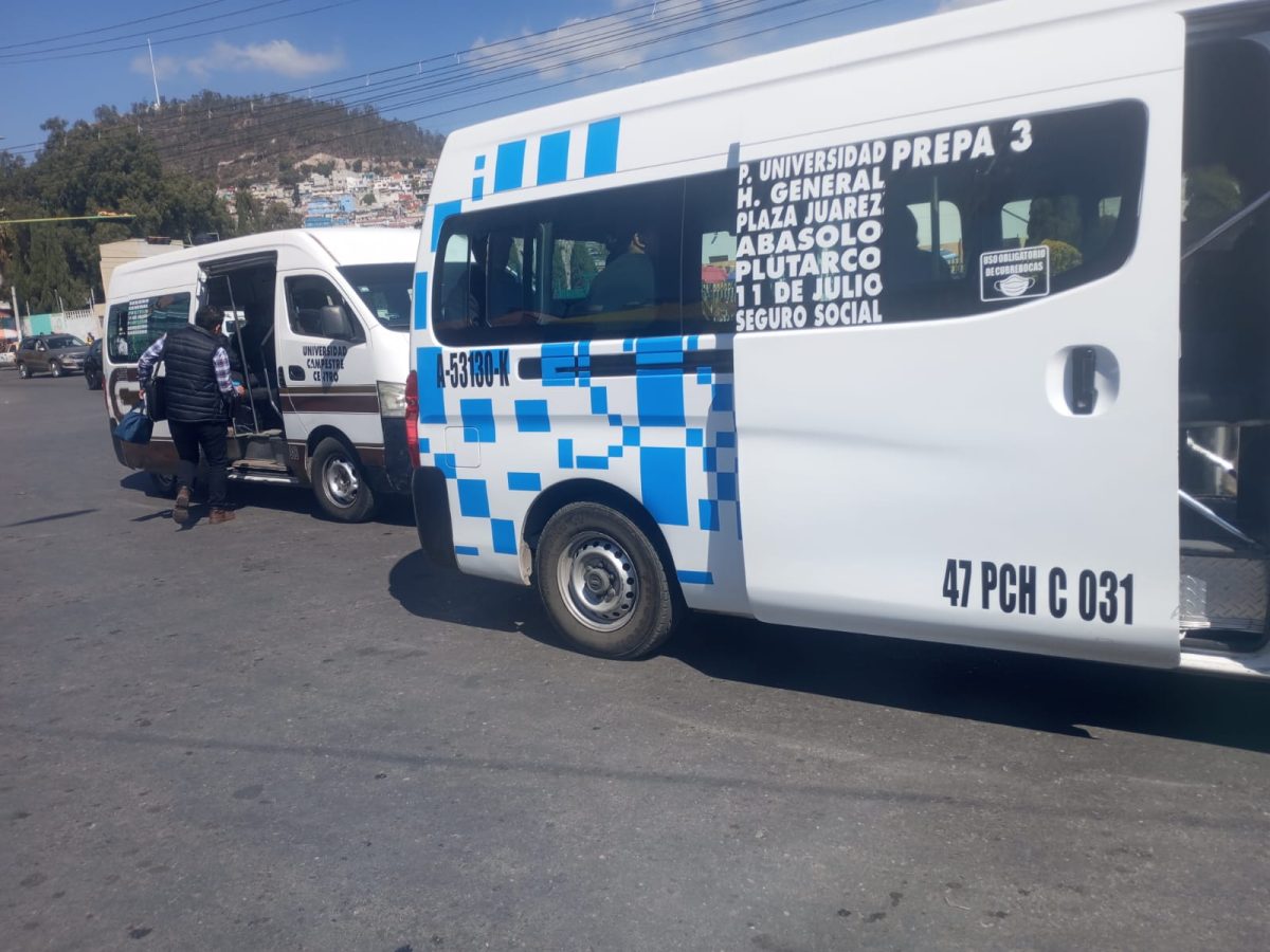 Pedirán ampliar horario nocturno en transporte colectivo de Pachuca