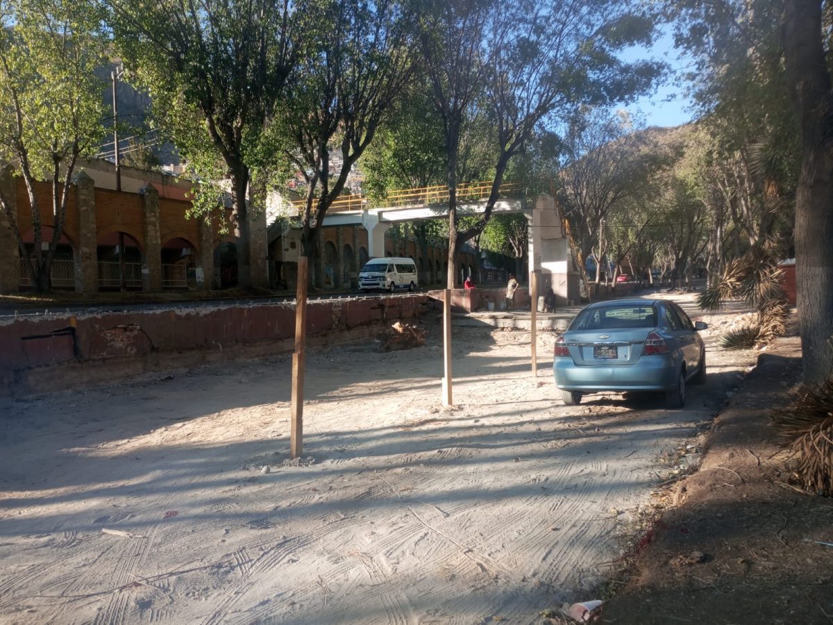 Retiran árboles en lugar destinado a los ambulantes de Pachuca