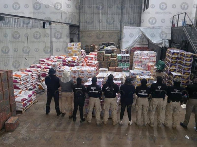 Aseguran mil costales de materia prima robada tras exitoso decomiso en León