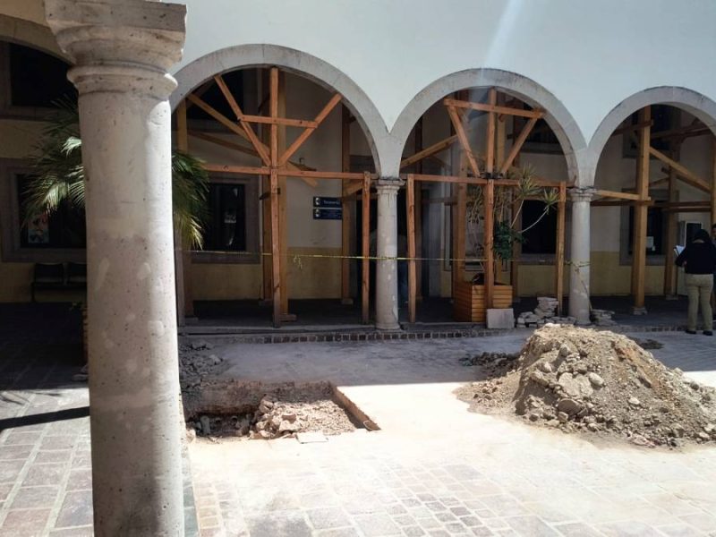 Analizan desalojo en Presidencia Municipal de Uriangato por fallas estructurales y riesgo de colapso