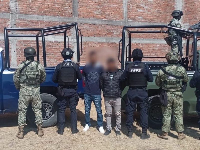 Aseguran más de mil dosis de droga en Pénjamo; hay dos detenidos