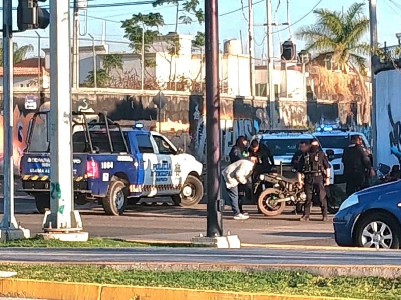 Persecución en Avenida Independencia de Irapuato; recuperan moto robada
