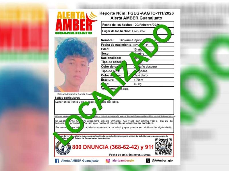 Tras horas de angustia, localizan con vida al joven futbolista Giovani Alejandro García Ornelas