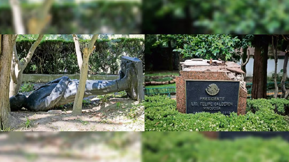 estatua de Felipe Calderón