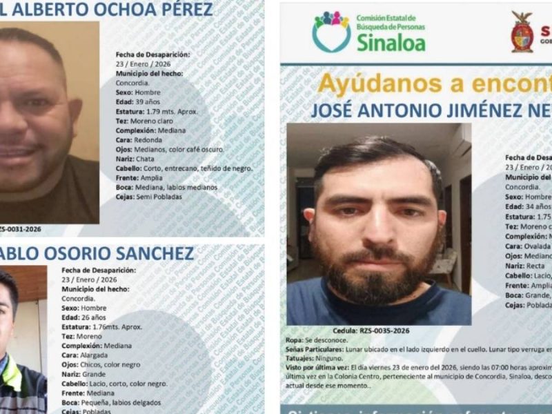 Intensifican búsqueda de mineros en Sinaloa con aeronaves y más de mil efectivos