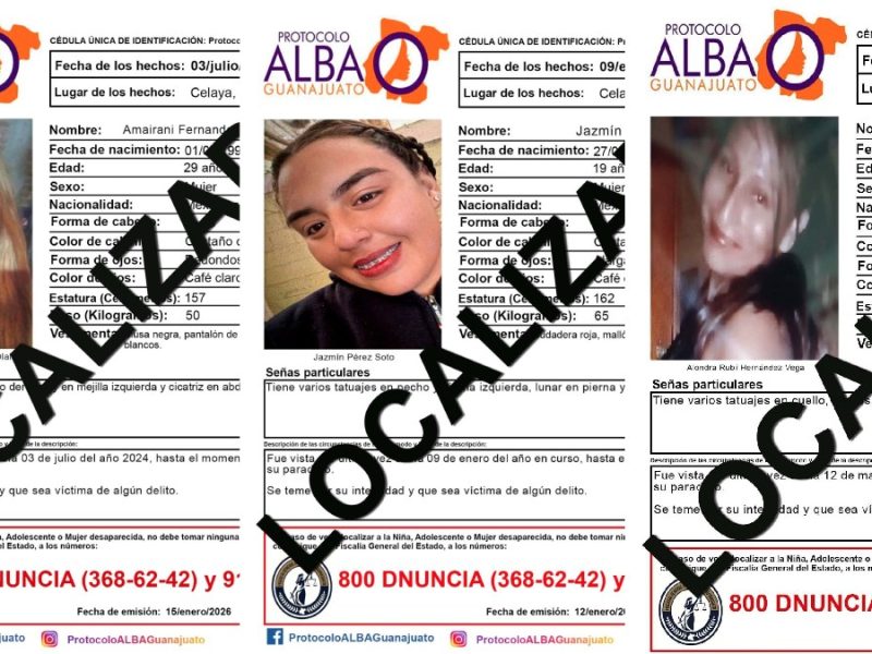 Asegura Secretario que mujeres en Celaya “no corren riesgo” pese a hallazgos de varias sin vida