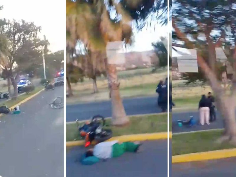 Exceso de velocidad termina en accidente en Pénjamo: Dos mujeres heridas tras chocar su moto