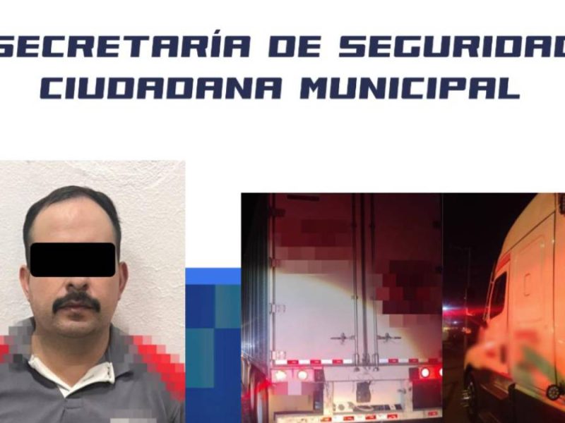 Recuperan remolque robado en Irapuato y detienen a conductor tras persecución