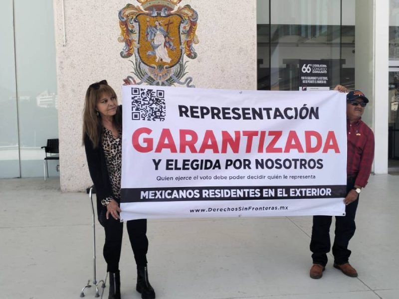 Líderes migrantes de Guanajuato exigen curules directas en el Congreso Federal
