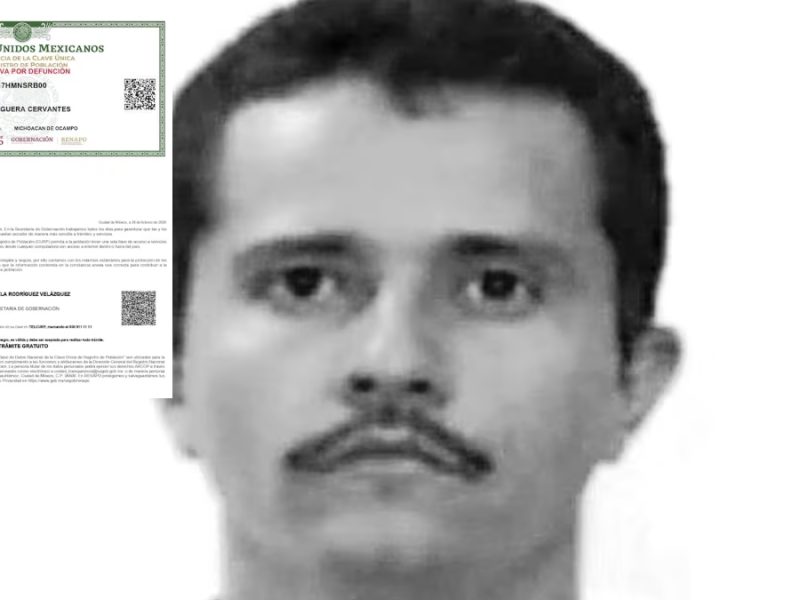 Revelan acta de defunción de “El Mencho” y dan de baja su CURP; sepultarán su cadáver