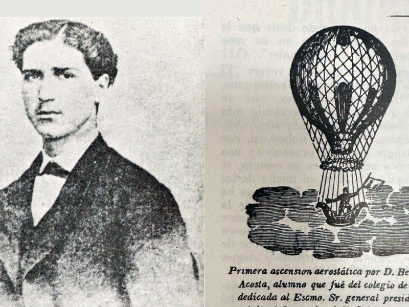 Benito León y el primer globo que voló sobre León
