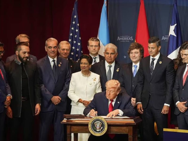 Trump anuncia alianza militar “Escudo de las Américas” contra cárteles