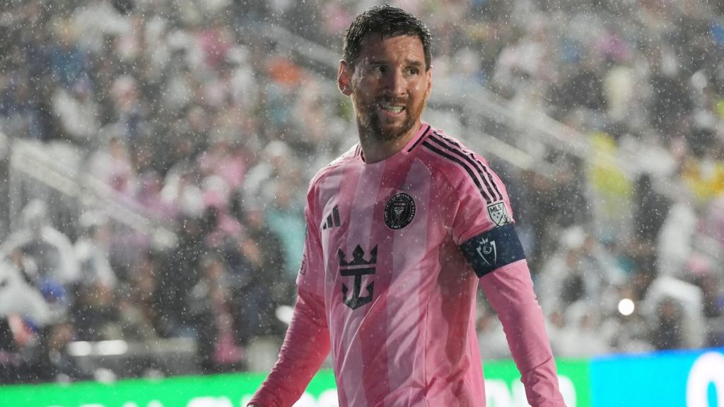 Messi durante la eliminación de Inter de Miami. Foto: Agencia AP.