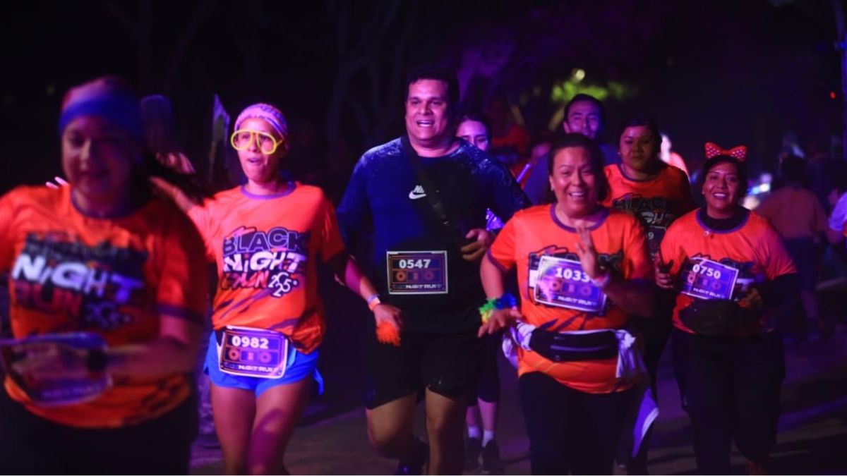 La Black Night Run en su edición del 2025. Foto: Black Night Run Oficial.
