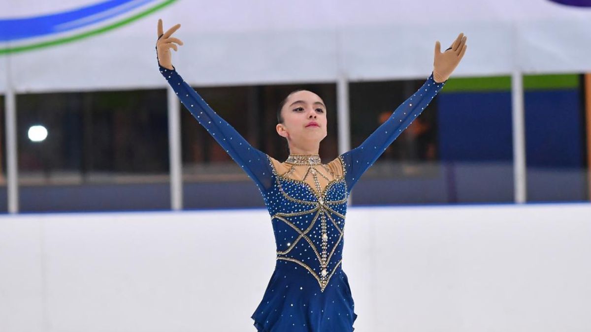 Isabella Manrique en su competencia en Querétaro.