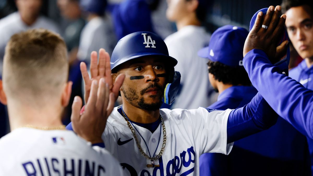 Mookie Betts de los Dodgers de Los Ángeles en el 2026. Foto: Agencia AP.