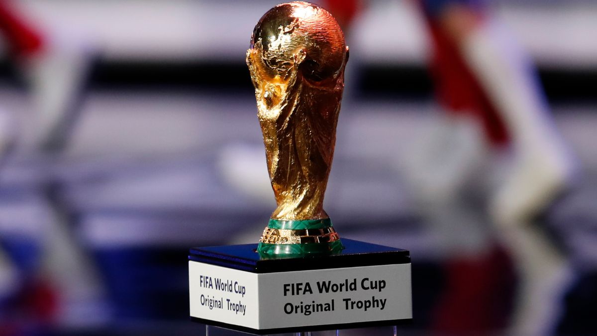 El trofeo original de la Copa Mundial de la FIFA. Foto: Mexsport.