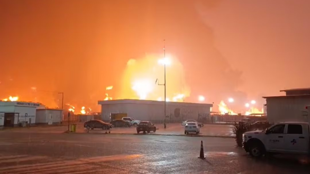 Explosión en refinería Olmeca