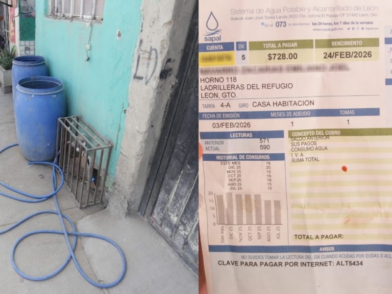 Denuncian vecinas de Ladrilleras del Refugio servicio intermitente de agua; Sapal no les responde