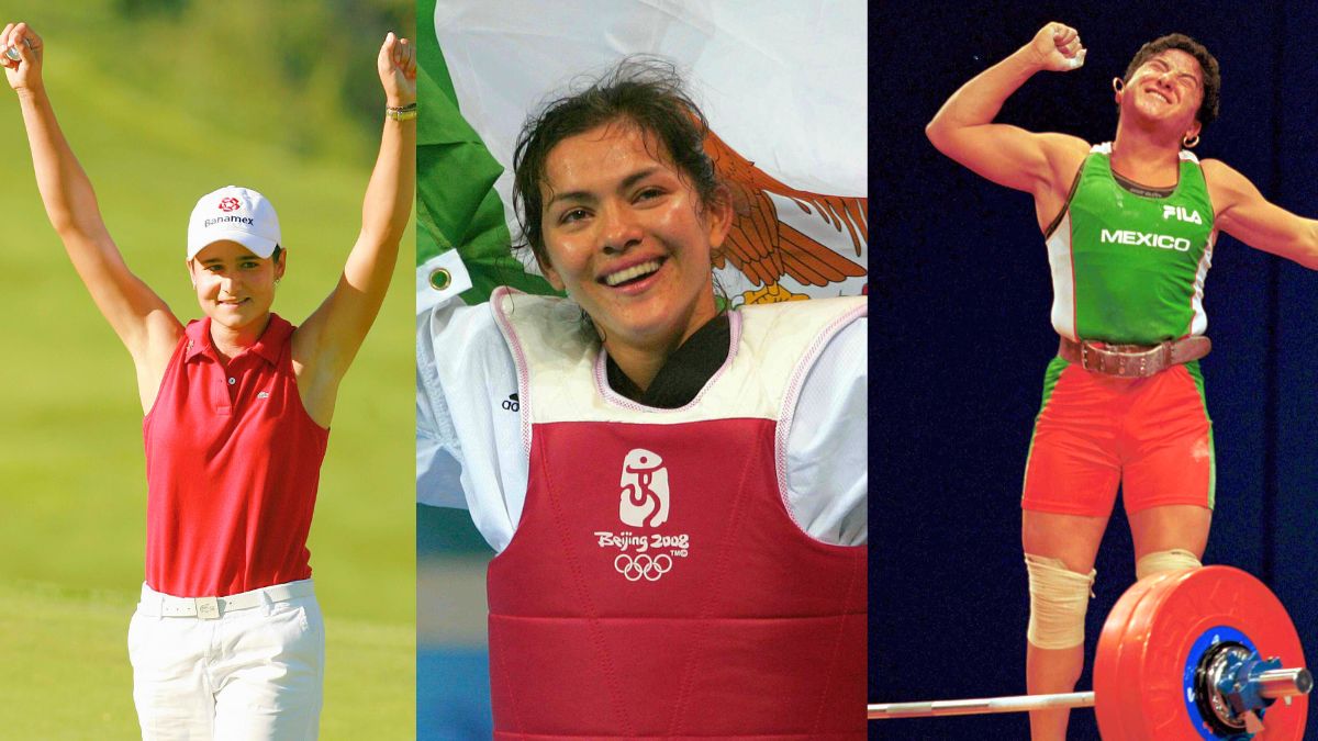 Lorena Ochoa, María del Rosario Espinoza y Soraya Jiménez. MexSport.
