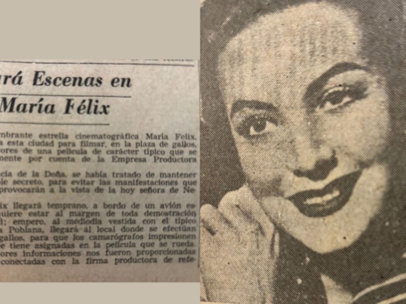 Cuando María Félix llegó en secreto a León para filmar una película