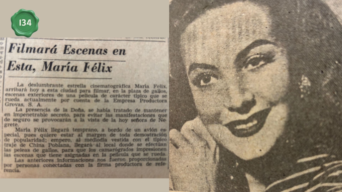 Cuando María Félix llegó en secreto a León para filmar una película