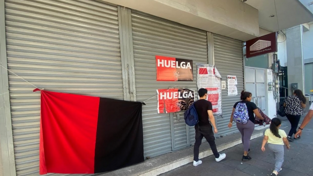 Huelga en Nacional Monte de Piedad