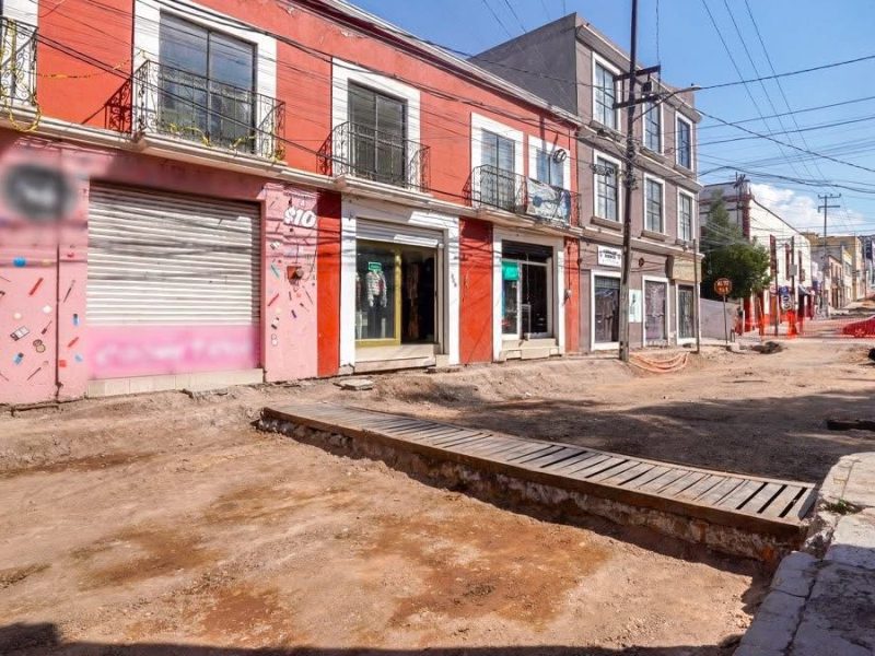 Obras en el Centro de Pachuca quedarán listas en marzo