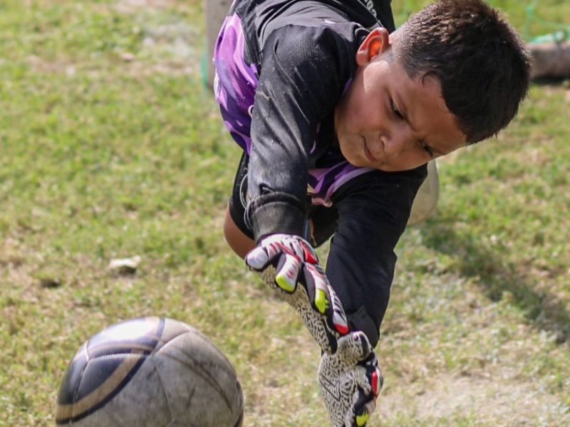 Bajo los tres palos y con grandes sueños: Matías Emmanuel Murguía Águila, promesa del fútbol infantil