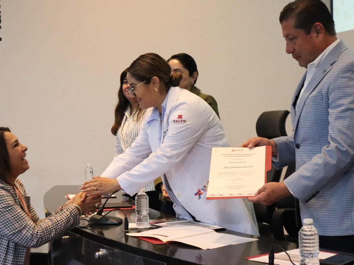 Certifican a CECyTE de Hidalgo por entornos laborales saludables