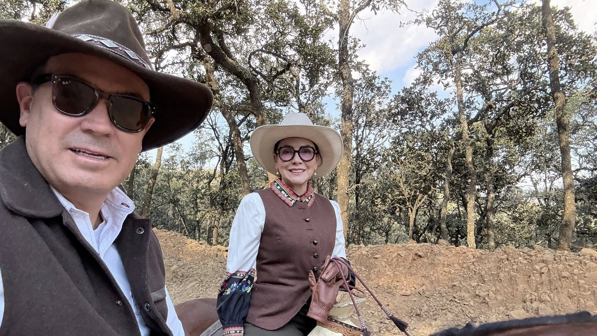 Samantha Smith y su esposo Alejandro Navarro