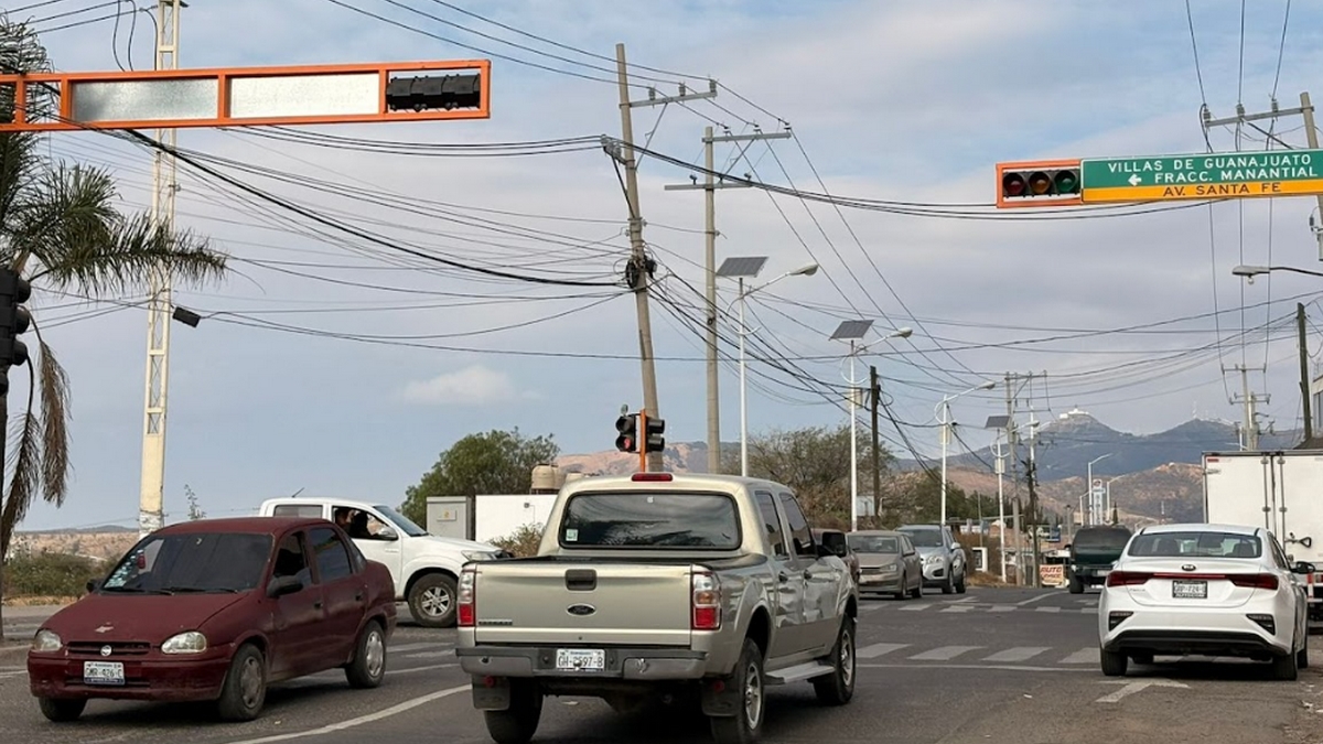 Semáforos en Guanajuato capital