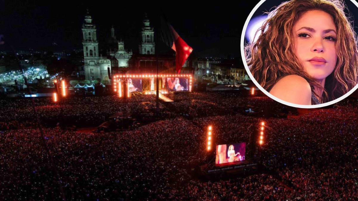 Shakira rompe rérord en el zocalo