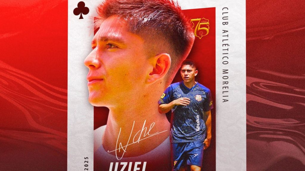 Uziel García cuando fue anunciado como refuerzo de Atlético Morelia.