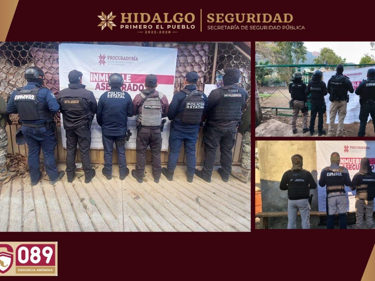 Desmantelan tres puntos de droga en Calnali