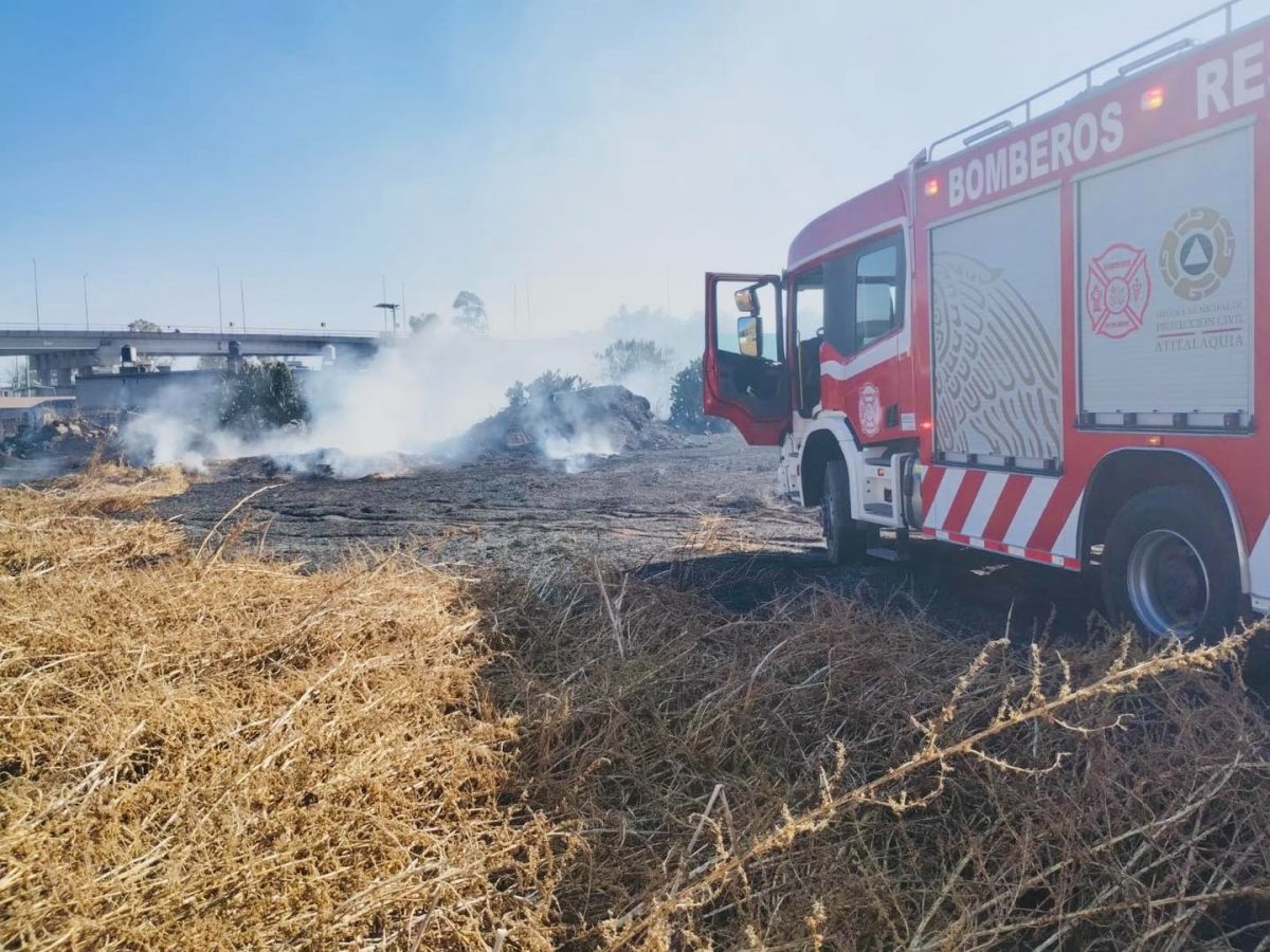 Quema de milpa se sale de control y daña propiedad en Atitalaquia