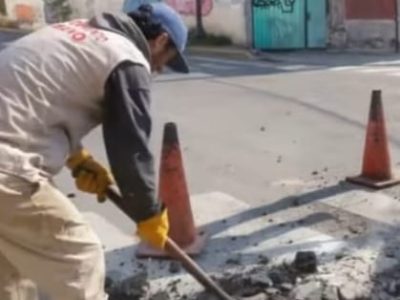 Retiran obra mal hecha y reparan viaducto nuevo Hidalgo